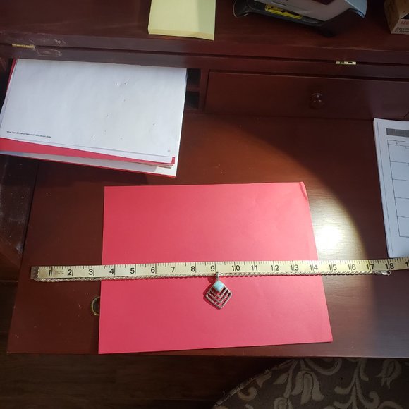 Vintage Southwest 925 Turquoise Necklace - Picture 3 of 4